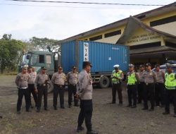 Polres Langkat Amankan Logistik Pemilu 2024  