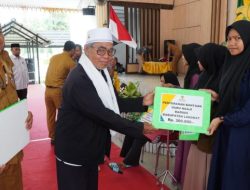Ikut Pendistribusian Triwulan 1 Baznas Langkat, Syah Afandin Zakatkan Rp 50 Juta