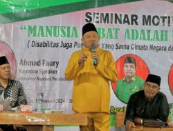 Seminar Motivasi , Syah Afandin Sampaikan Kunci Keselamatan