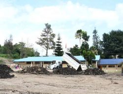 Alat Berat Dikerahkan Lahan Pertanian Kenegerian Sihotang Ditata