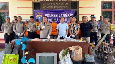 Polres Langkat Release Tindak Pidana Kekerasan Terhadap Orang 