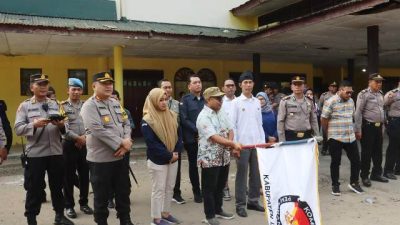 Kapolres Langkat Hadiri Keberangkatan Logistik Pemilu 2024   