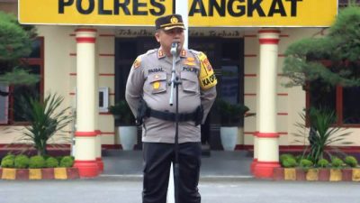 AKBP Faisal Pimpin Apel Pergeseran Pasukan Pengamanan TPS 