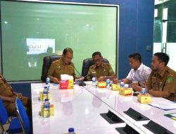 Sekda Langkat Amril  Ikuti Zoom Meeting dengan Mendagri 