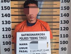 Sat Narkoba Polres Tebing Tinggi Amankan MWH  