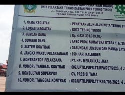 Proyek Lapangan Merdeka Tebing Tinggi Senilai 4 M Rusak  