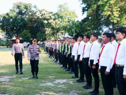 Kapolres Samosir Pimpin Apel Gelar Pasukan Operasi Ketupat Toba 2024 