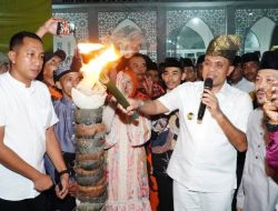 Pawai Suluh Maryam di Desa Hinai Kanan  Dihadiri Pj. Bupati Langkat  