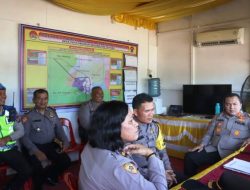  Kapolres Langkat Tinjau Kembali Pos Operasi Ketupat Toba 2024 