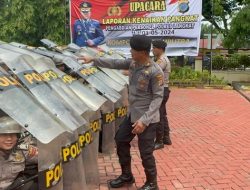 Jelang Pilkada Serentak Polres Langkat Gelar Latihan Dalmas