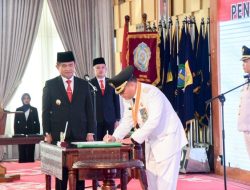 Pj Gubsu Lantik Sekda Deli Serdang Jadi Pj Walikota Padang Sidempuan