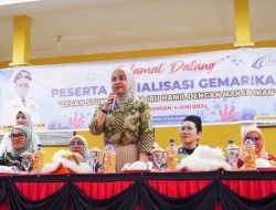 Uke Retno Hadiri Sosialisasi “GEMARIKAN” di Batang Serangan 