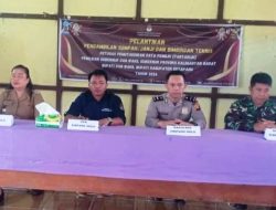 Babinsa Koramil 1203-04/Simpang Hulu Hadiri Pelantikan Pantarlih  