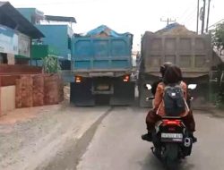 Truk Galian C di Birubiru Kuasai Jalan Dan Cemari Udara
