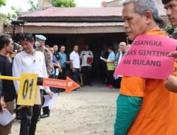 Polda Sumut Gelar Rekonstruksi kebakaran Rumah Sempurna Pasaribu