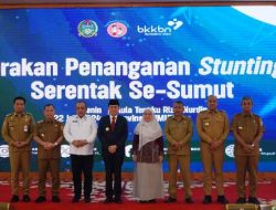 Pj. Bupati Langkat Ikuti Gerakan Penanganan Stunting Serentak  