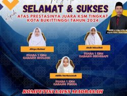 Tiga Siswa MAN 2 Bukittinggi Meraih Juara 1