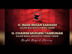 PDIP Usung Imam Irdian Saragih dan Chairil Mukmin Tambunan di Pilkada Tebing Tinggi