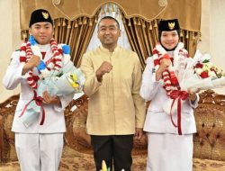 Wakil Gubernur Dan Pj. Walikota Padang Sambut Kedatangan Anggota Paskibraka Nasional 