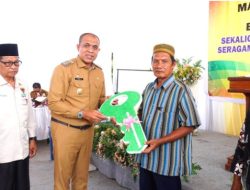 Pj. Bupati Langkat Resmikan 6 Rumah Layak Huni di Kecamatan Pematang Jaya 