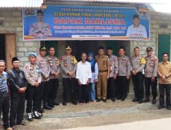 Baznas  – Polres Solok Bedah Rumah Tidak Layak Huni di Sirukam