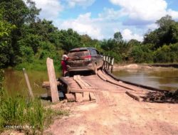 Jembatan Desa Rangkung Kecamatan Marau Mengharap Perbaikan 