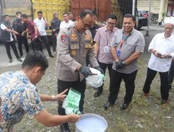 Polres Langkat Musnahkan Barang Bukti Sabu  