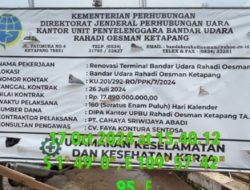 Media Dilarang Masuk, Ada Apa Renovasi Bandara Rahadi Oesman Ketapang   