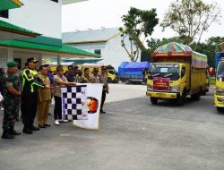 Pemkab dan Polres Langkat Lepas Pendistribusian Logistik Pilkada  