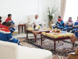 Faisal Hasrimy Sambut Silaturahmi PT Pertamina EP Pangkalan Susu 