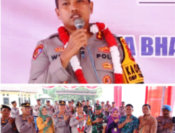 Kapolres dan Ketua Bhayangkari Cabang Padangsidimpuan Kunker ke Polsek Batunadua  