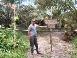 Portal Jalan Menuju Lahannya, Jajir : Ini Kebun Saya Bukan Milik PT MSL