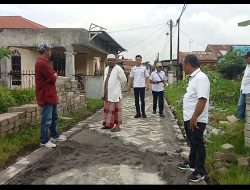 Paving Block Dipasang ,Warga Pujimulyo Apresiasi Kinerja Kades Armadahiya Sinaga