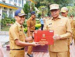 Pj Bupati Langkat Tegaskan Sinergi Program Nasional dalam Apel Gabungan ASN