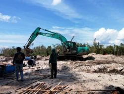 Polres Ketapang Bersihkan Pertambangan Emas Tanpa Izin