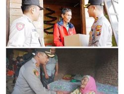Kapolres Tapsel Bagikan Bingkisan Nataru kepada Lansia d Sipirok