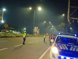 Satlantas Polres Langkat Patroli Malam Cegah Segala Kejahatan Jalanan