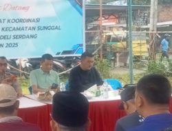 Rapat Koordinasi Kecamatan Sunggal Deli Serdang Bahas Babinkamtibmas