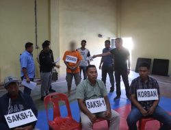 Kasus Pembunuhan, Polsek Padang Tualang Hadirkan 12 Adegan Rekonstruksi