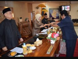 Rapat Paripurna DPRD Kabupaten Langkat Penyampaian Laporan Hasil Reses  