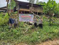 Polres Ketapang Pasang Spanduk  Hentikan Pertambangan Ilegal