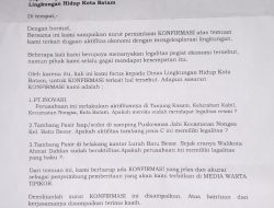 DLH Kota Batam Tidak Respon Konfirmasi Media, Ada Apa ?
