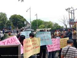 DPP GARANSI Gelar Unras, Minta Poldasu Tangkap Kades Delitua 