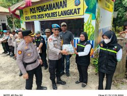 Wakapolres Langkat Kunjungi Pos Pengamanan Objek Wisata Tangkahan