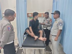Petugas Lantas Ditabrak Pengendara Septor