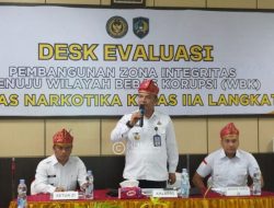 Siap Meraih Predikat WBK, Lapas Narkotika Langkat Ikuti Desk Evaluasi Pembangunan Zona Integritas 