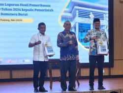 8 Kali Berturut-turut, Pemkab Solok Raih Penghargaan WTP dari BPK RI