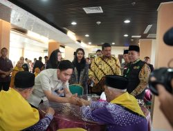 Bersama Wapres RI Gubernur Sumut  Sapa Calon Jemaah Haji