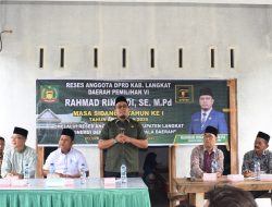 Anggota DPRD Langkat Rahmad Rinaldi Jemput Aspirasi Warga Kelurahan Pekan Gebang