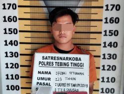 Satresnarkoba Polres Tebing Tinggi Tangkap Pengedar Sabu